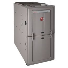 Rheem - 80% Gas Furnace, Single Stage, 100K BTU, Upflow/Horizontal, Constant Torque, Standard