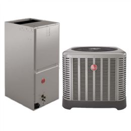 Rheem 1.5 Ton, 16 SEER, Heat Pump Split System  Included products: