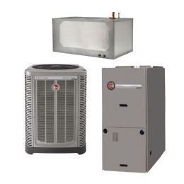 Rheem 2 Ton, 17 SEER, Classic Plus Series, RA1724AJ2/R802VA050/PL36H175P15635 Furnace Split System