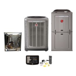 Rheem 2 Ton 20.5 SEER Prestige RA2024AJ/R802VA Furnace Split System With Coil, EcoNetâ„¢ Control and WiFi Kit-2