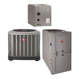 Rheem 3 Ton, 15 SEER, Classic Plus Series, RA1736AJ2C/R801SA0754/RG47636C17 Furnace Split System