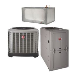 Rheem 4 Ton, 15 SEER, Classic Series, RA1648AJ1/R801SA075/PL48H175P78635 Furnace Split System