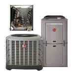 Rheem / Ruud 1.5 Ton 16 SEER R410A 96% AFUE 56,000 BTU Two-Stage Variable Speed Multi-Position Gas Furnace Split System