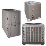 Rheem / Ruud 2 Ton 15.5 SEER R410A 95% AFUE 56,000 BTU Multi-Position Gas Furnace Split System