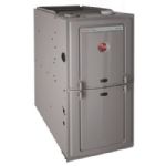 Rheem - 80% Gas Furnace, Single Stage, 100K BTU, Upflow/Horizontal, Constant Torque, Standard