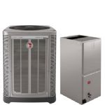Rheem - Classic Series 5 Ton 17 SEER, Two-Stage, Air Conditioner, Non-Communicating, Modulating, ECM Motor, Air Conditioning Split System