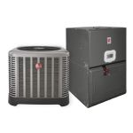 Rheem 1 1/2 Ton, 15 SEER, Classic Series, RA1418AJ/RBHP17J0 Air Conditioner Split System