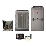 Rheem 2 Ton 20.5 SEER Prestige RA2024AJ/R802VA Furnace Split System With Coil, EcoNetâ„¢ Control and WiFi Kit-2