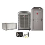 Rheem 4 Ton 17 SEER Classic Plus RA1748AJ/R802VA Furnace Split System With Coil, EcoNetâ„¢ Control and WiFi Kit