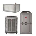 Rheem 4 Ton, 17 SEER, Classic Plus Series, RA1748AJ2C/R96VA08525/PL60H210P1 Furnace Split System